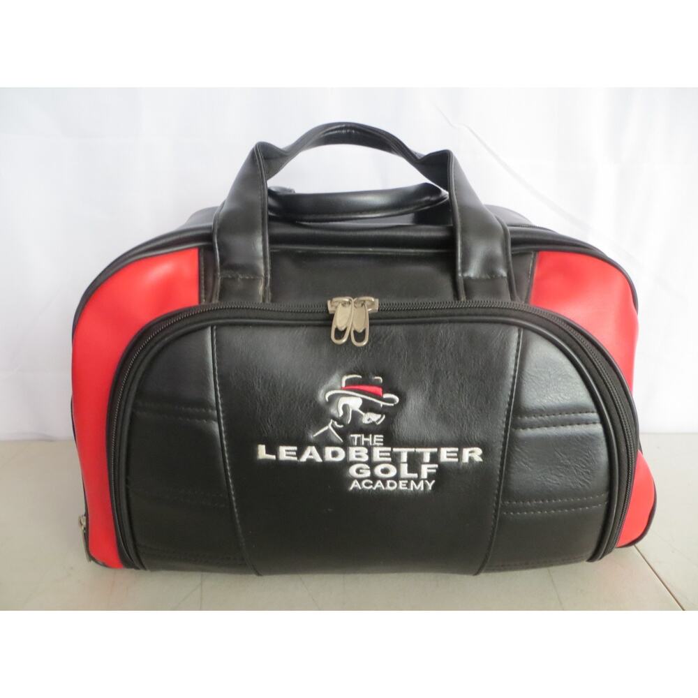 David Leadbetter Golf Academy Black Rec Duffle Shoe Travel Bag Shoulder Strap